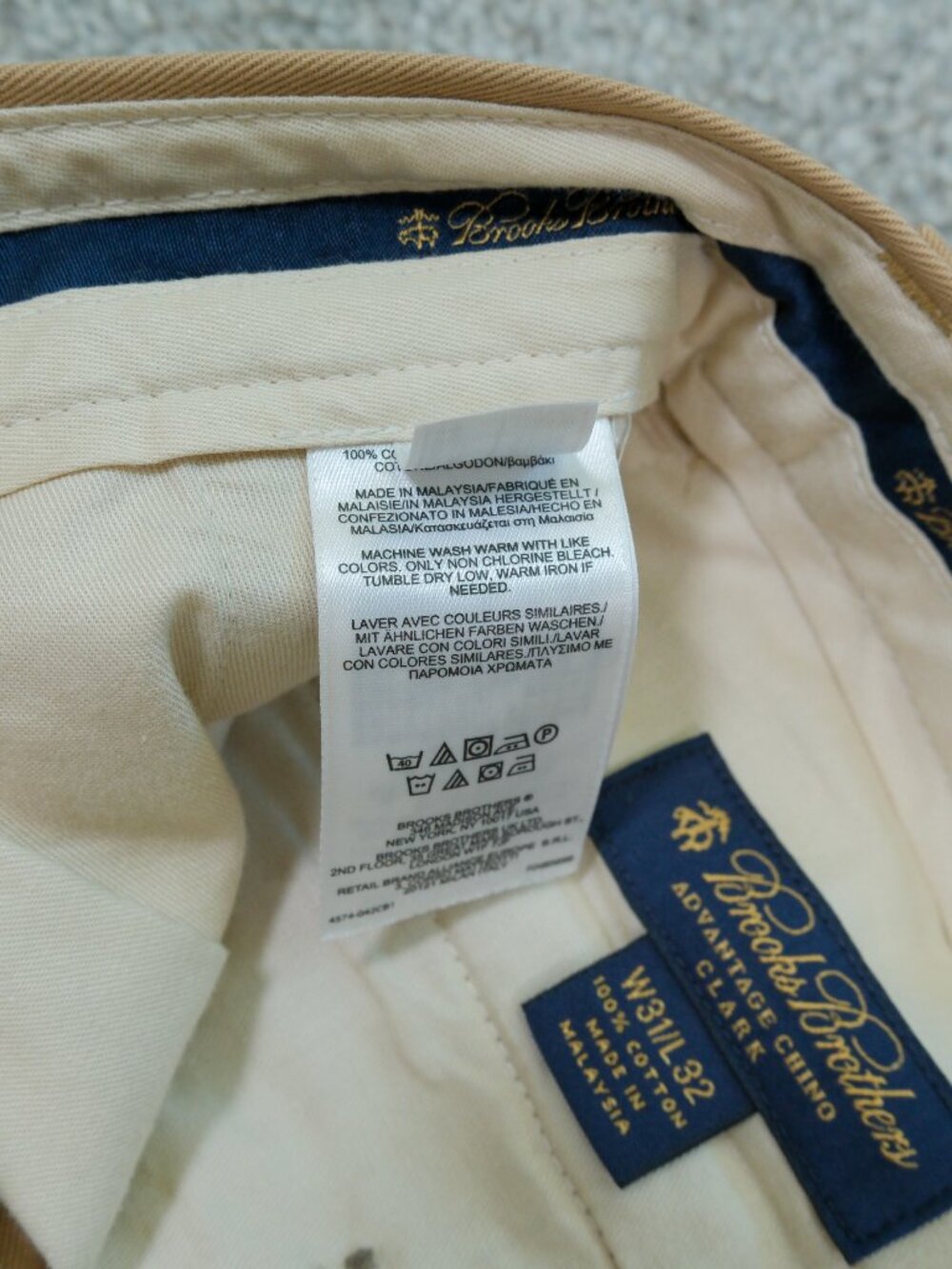 Brooks Brothers Clark Fit Advantage Chino 31x31 Hemmed - Picture 13 of 14